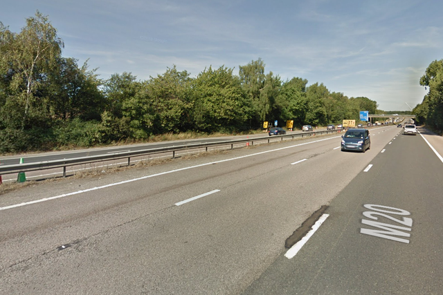 The accident happened on the M20 in Kent, where Ms Worrall was hit by traffic