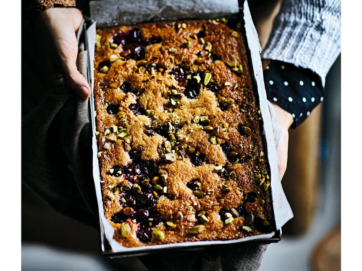 How to make Leon’s cherry and almond slice