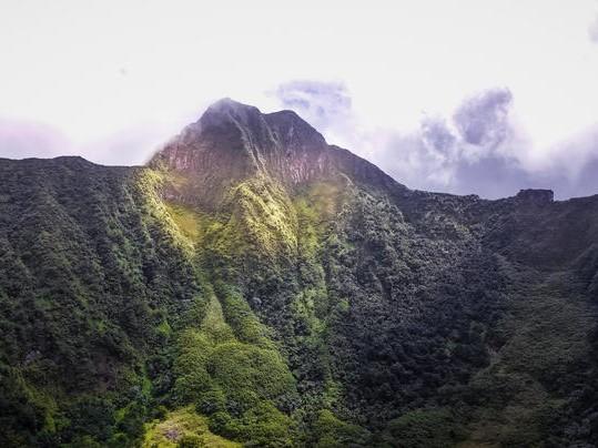 Mount Liamuiga, on St Kitts