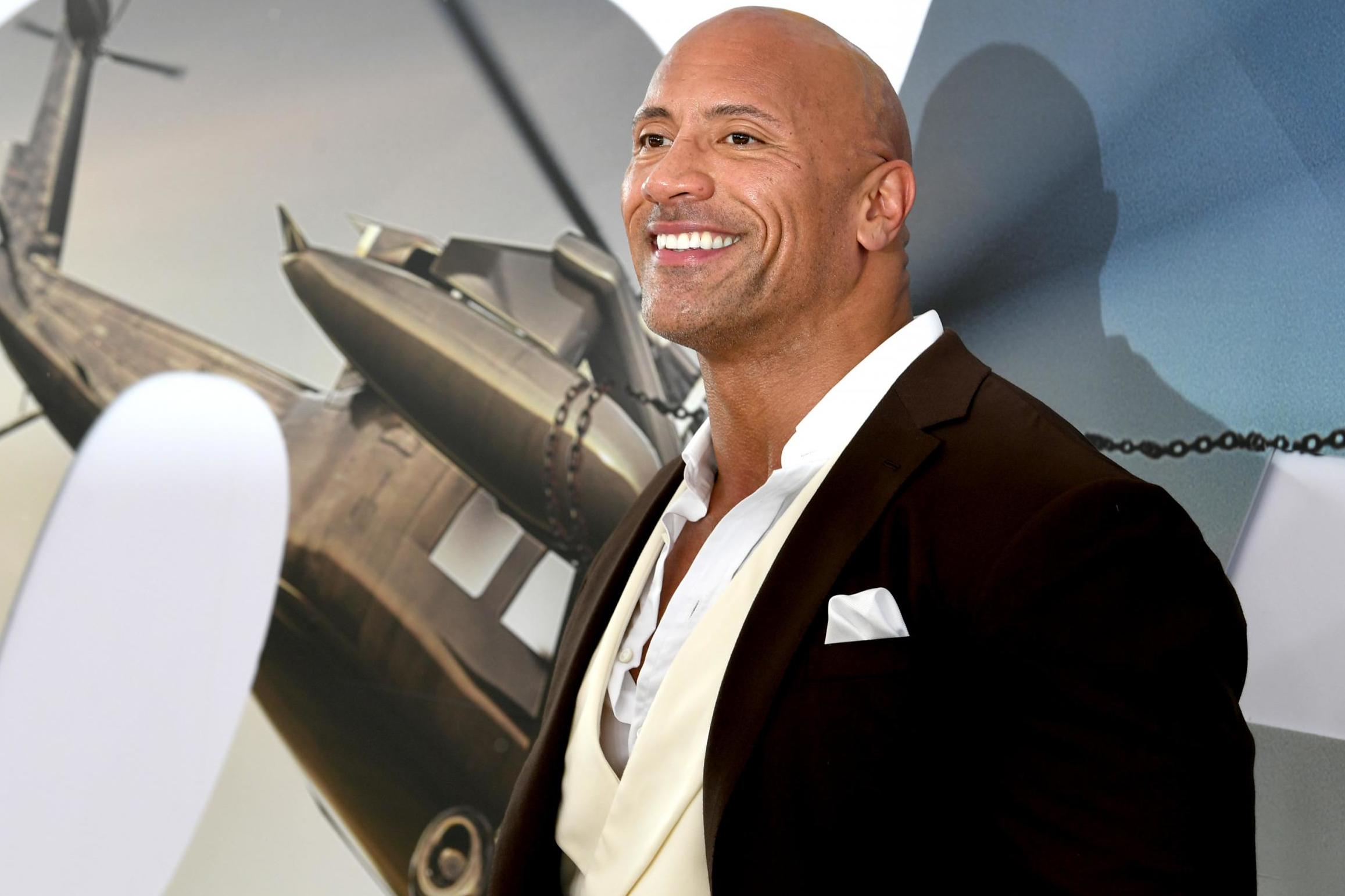 Dwayne Johnson arrives at the premiere of 'Fast & Furious Presents: Hobbs & Shaw' on 13 July, 2019 in Hollywood, California.