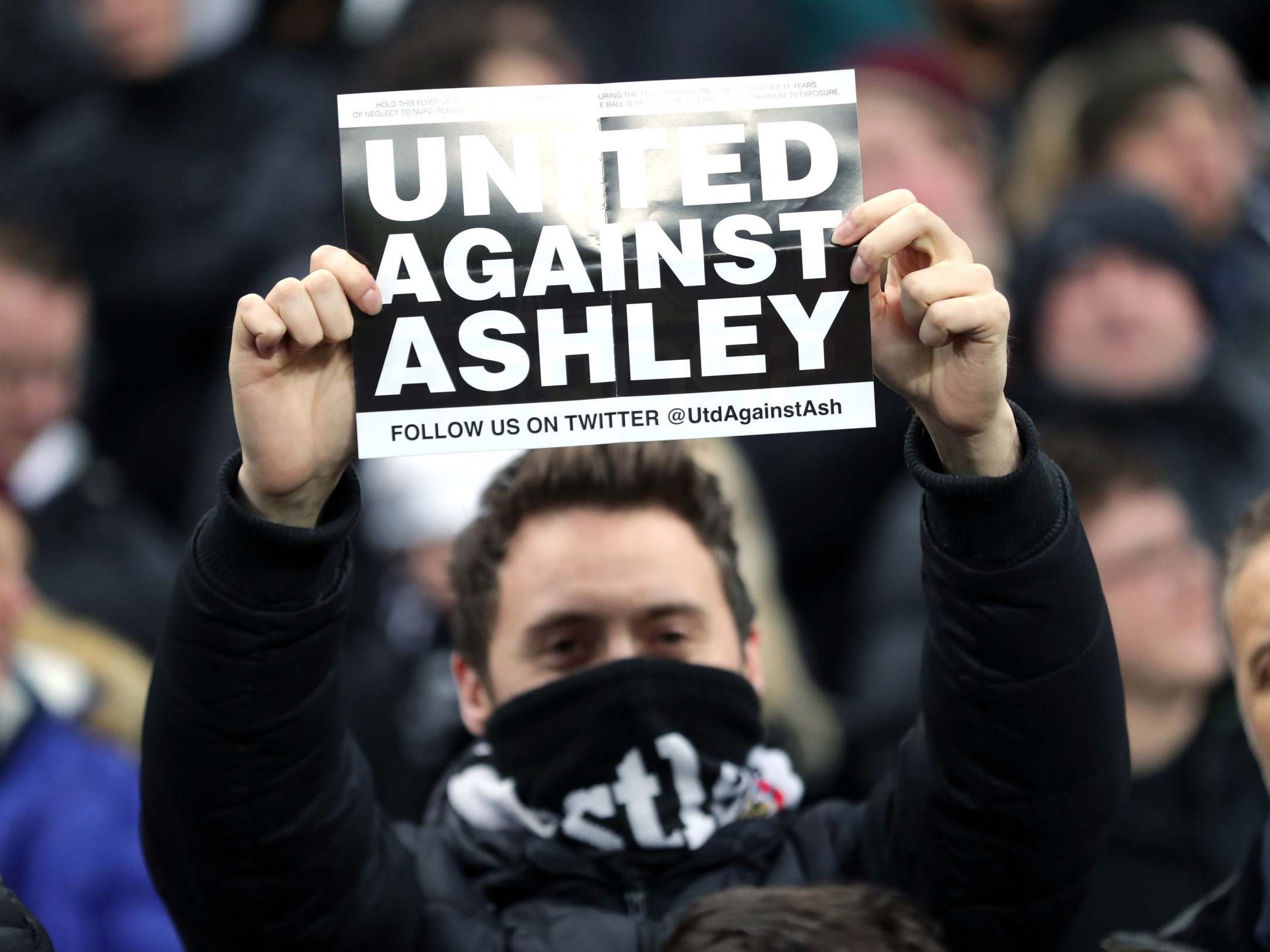 Newcastle fans have grown tired with Ashley's reign as club owner