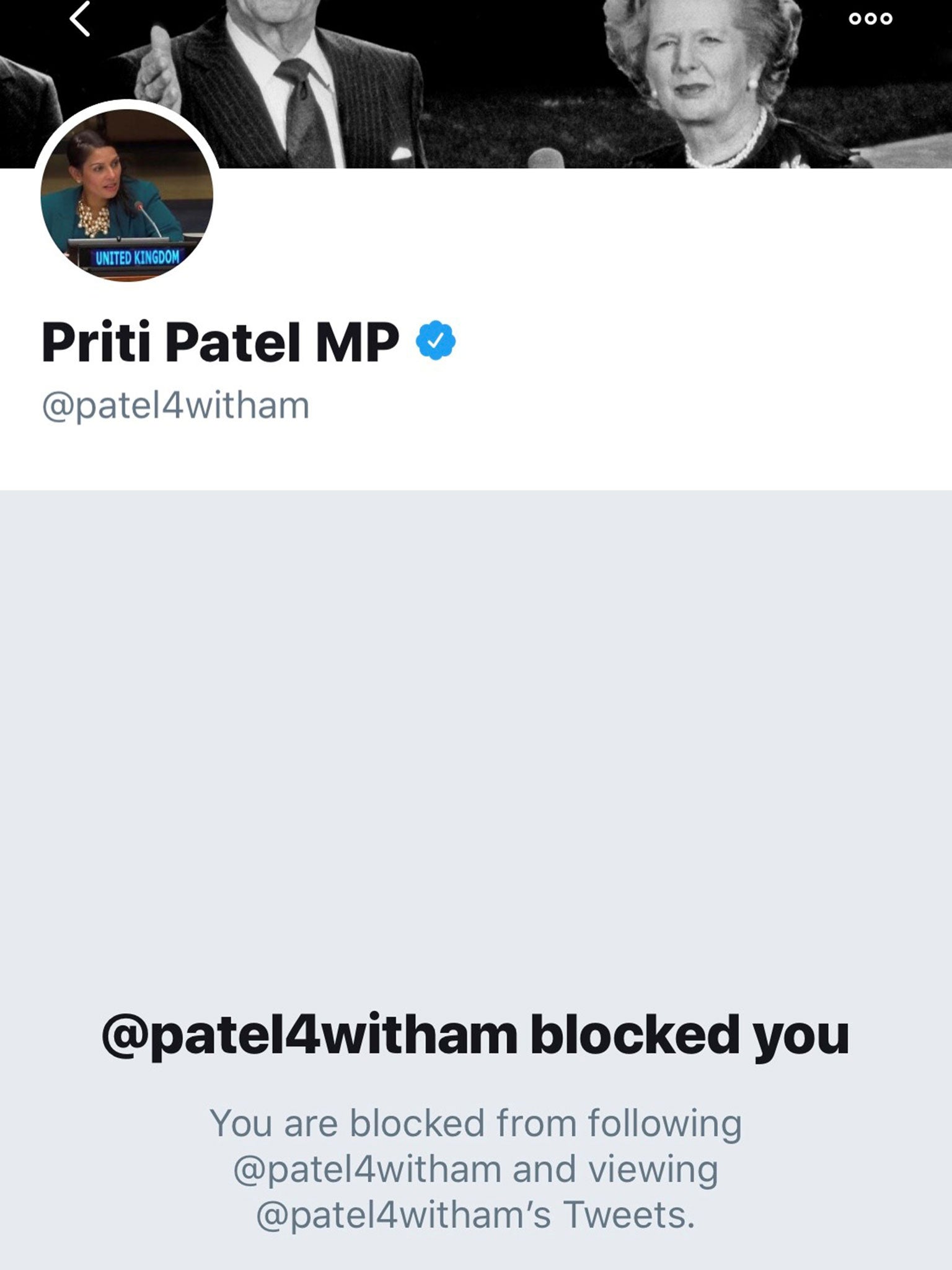 The Essex Police Federation remained blocked by Priti Patel on Friday