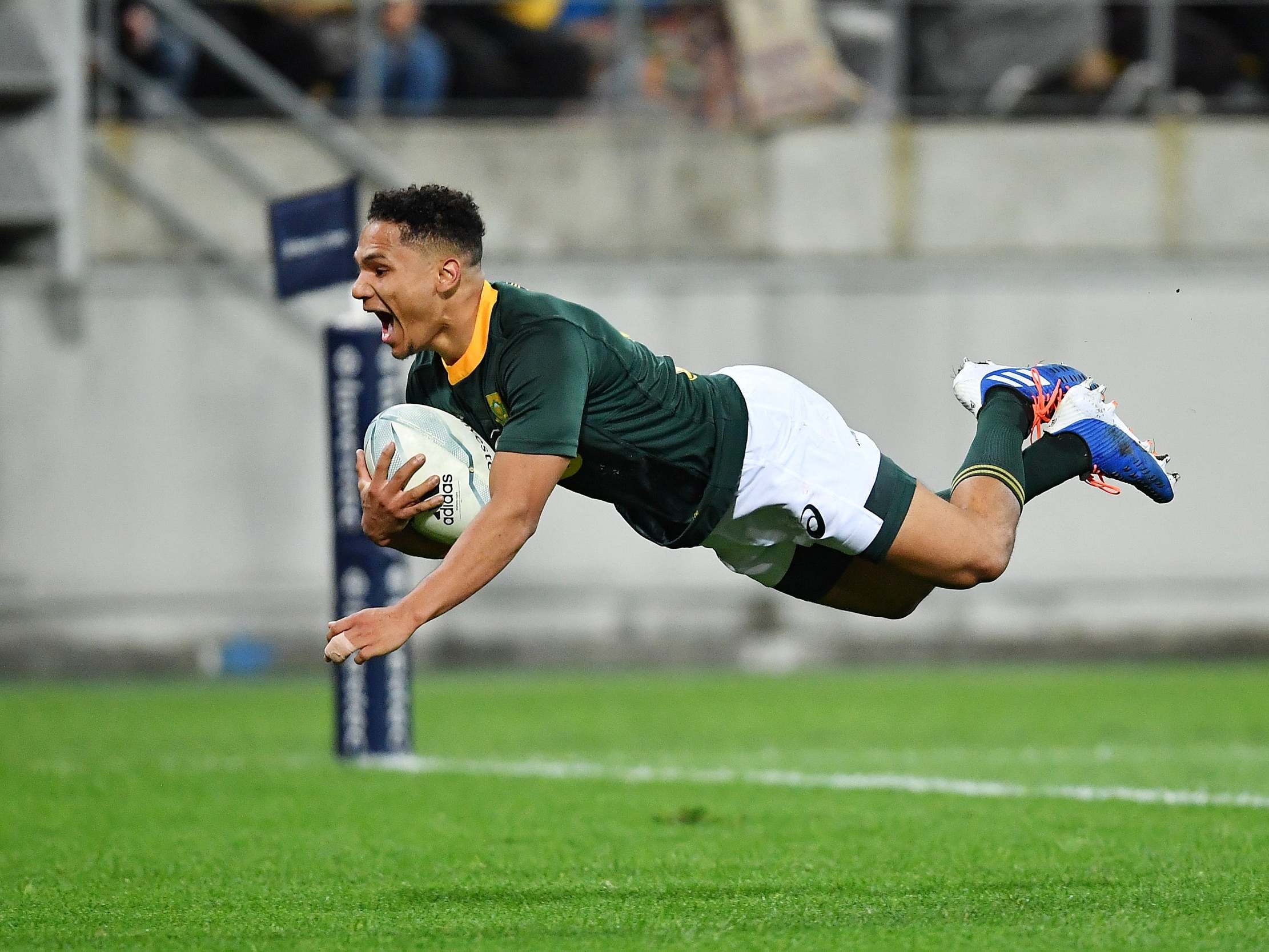 Herschel Jantjies scored an 80th-minute try to salvage a draw for the Springboks