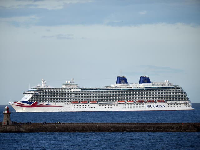 The cruise ship was travelling to Southampton when the fight broke out