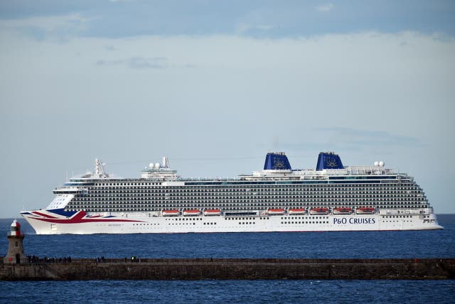 The cruise ship was travelling to Southampton when the fight broke out