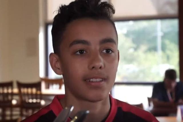 Still image taken from a BBC interview with Jaden Ashman, 15, from Essex, who won almost £1m after finishing second in the duos round of the Fortnite World Cup in New York on 27 July 2019.