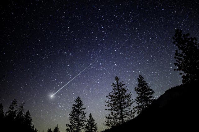 The shower of shooting stars (file photo) is caused by dust coming off the Comet 96P Machholz