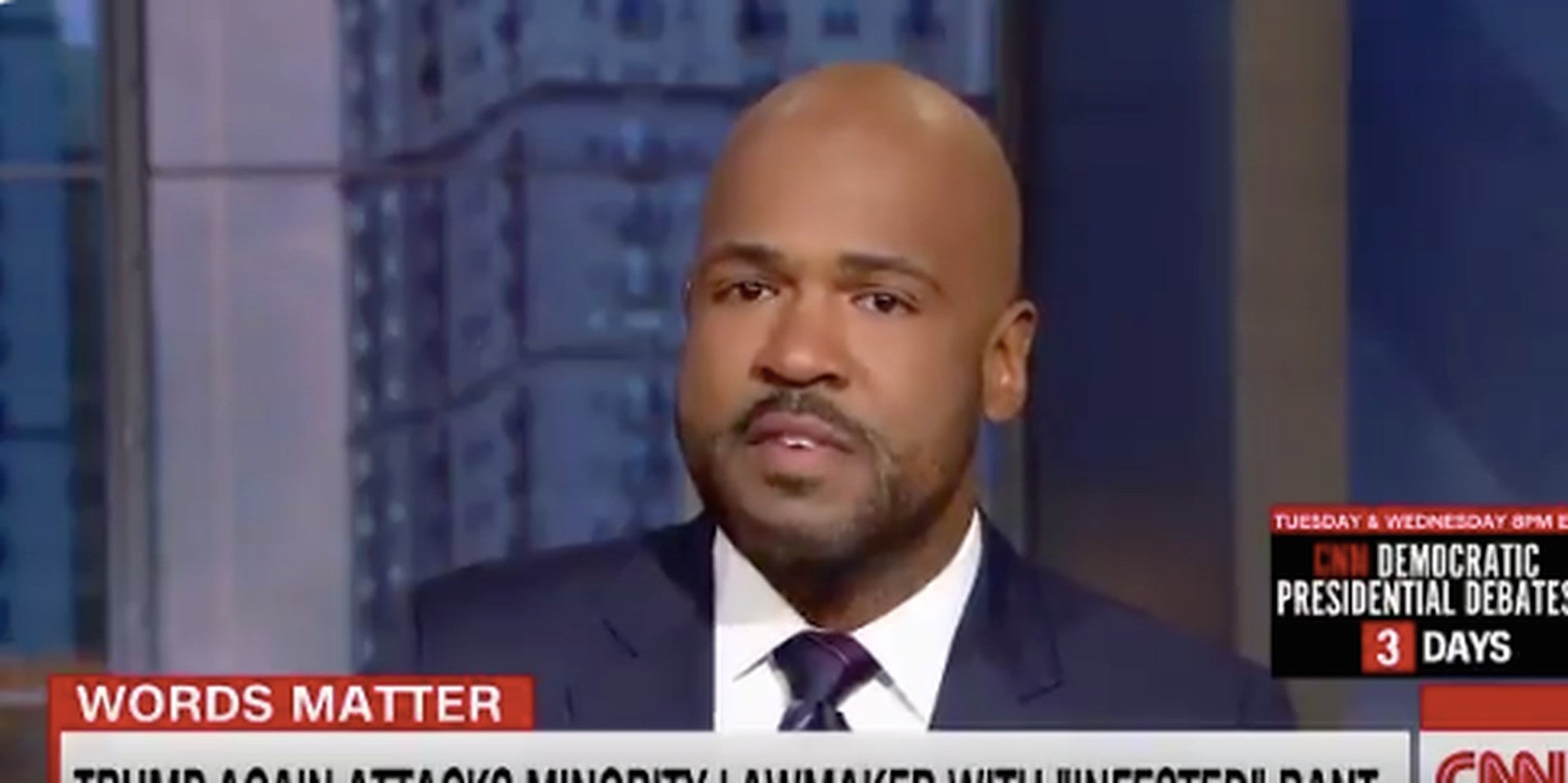 Trump CNN anchor Victor Blackwell chokes up while calling out the