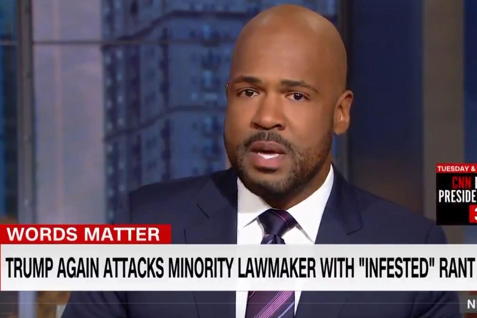 Victor Blackwell during his emotional statement to camera