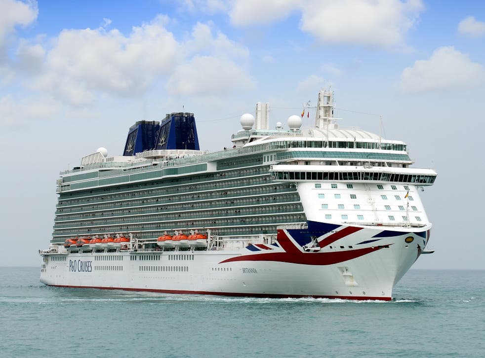 Sailing by: P&O's Britannia will not be sailing until August at the earliest