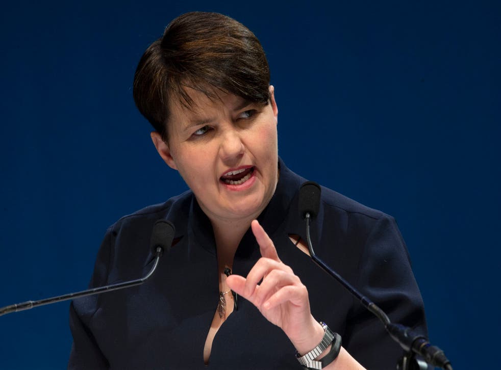 Scottish Tory leader will not give her support to a no-deal Brexit