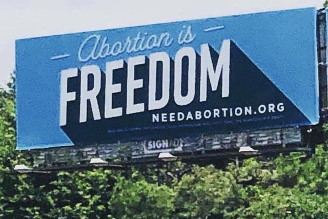 Billboard reading 'abortion is freedom' erected in Austin, after city 300 miles away declared 'sanctuary city for the unborn'