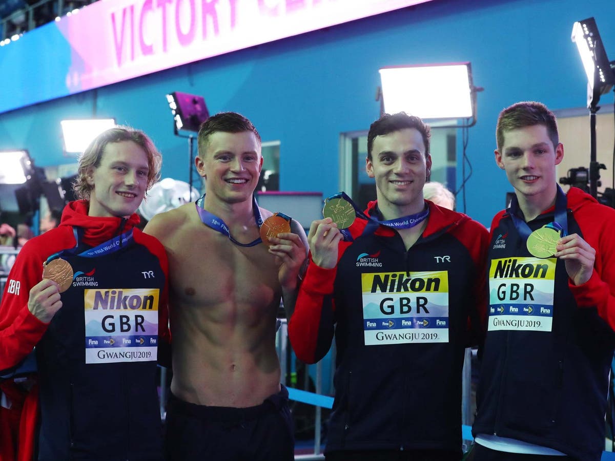 Adam Peaty claims third gold medal as Great Britain win 4x100m medley relay