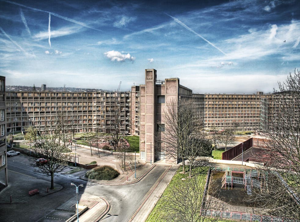 Park Hill estate in Sheffield, completed in 1961