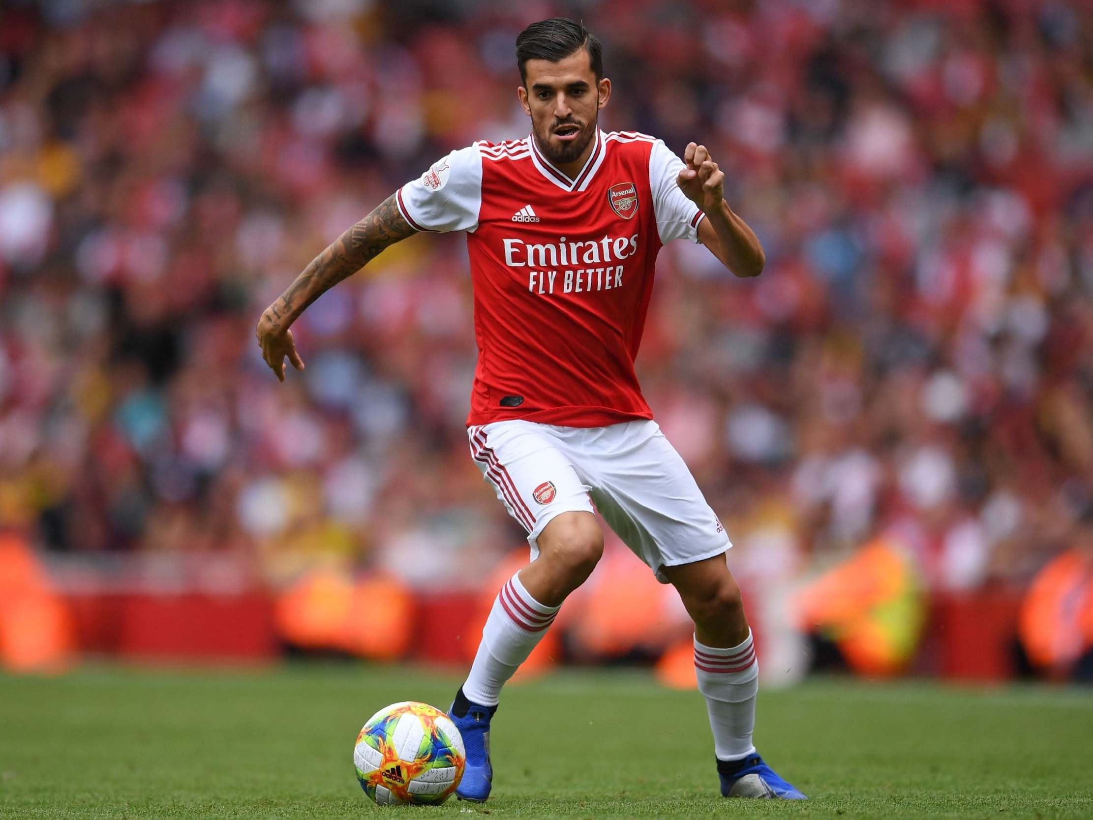 Dani Ceballos makes his first appearance in Arsenal shirt