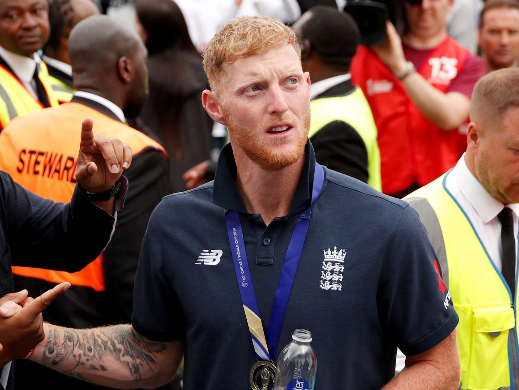 England’s Ben Stokes during celebrations back in July