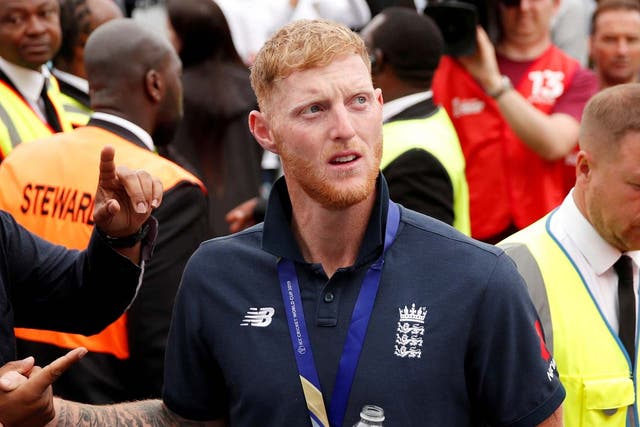 England’s Ben Stokes during celebrations back in July