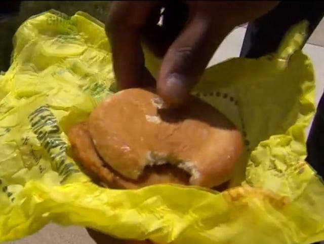 The officer believed staff tampered with his sandwich because of his job in law enforcement