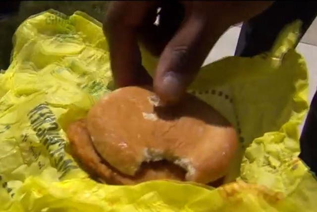 The officer believed staff tampered with his sandwich because of his job in law enforcement