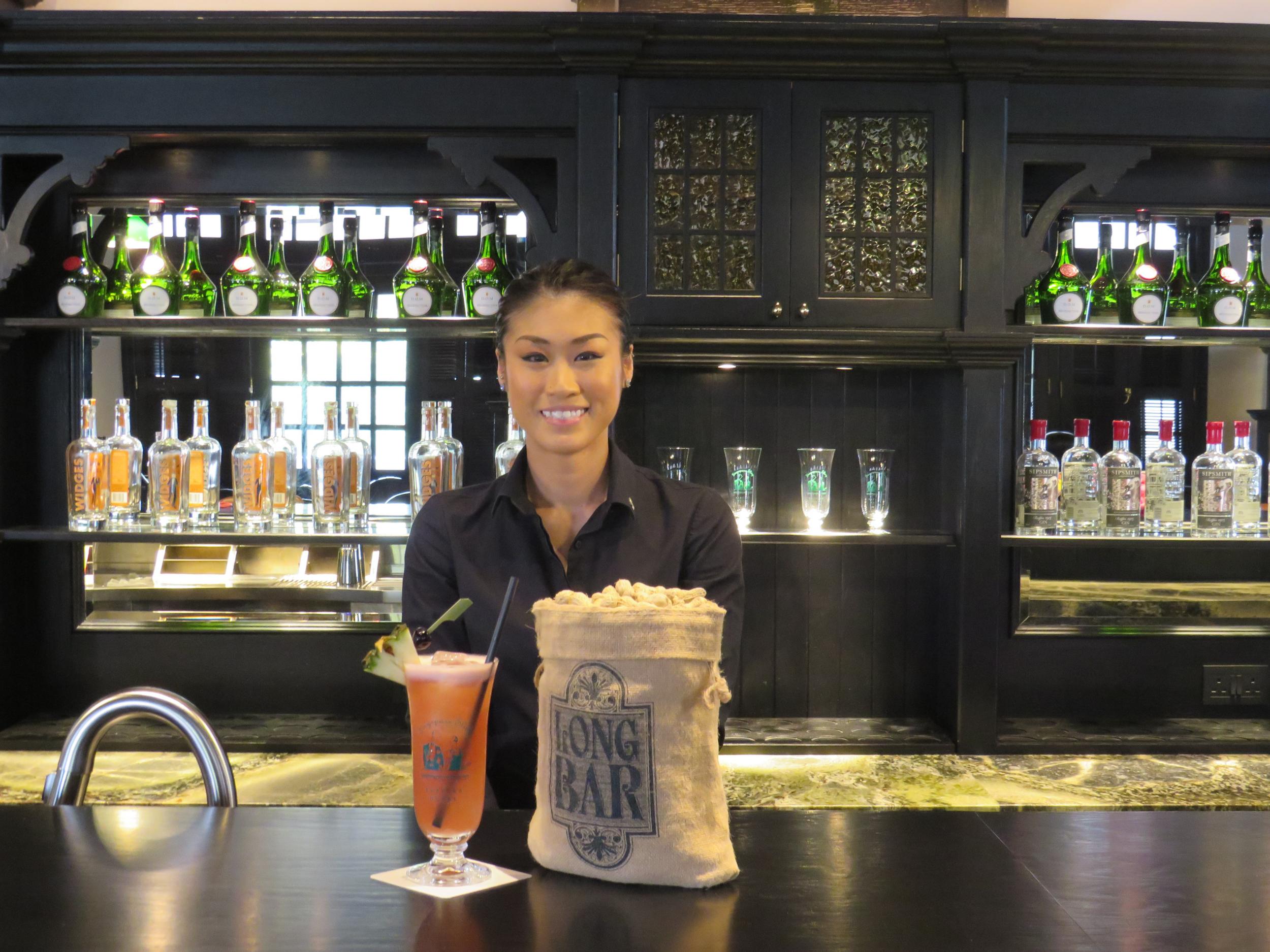 Long Bar bartender Priscilla Leong