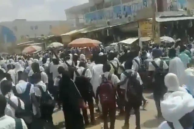 Related video: Civilians are rushed to hospital following a military crackdown on a demonstration in June