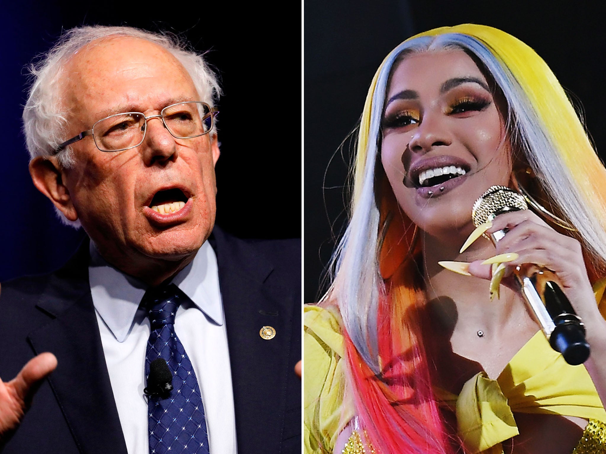 Cardi B Films Campaign Video With Bernie Sanders And Calls Out Trump ...