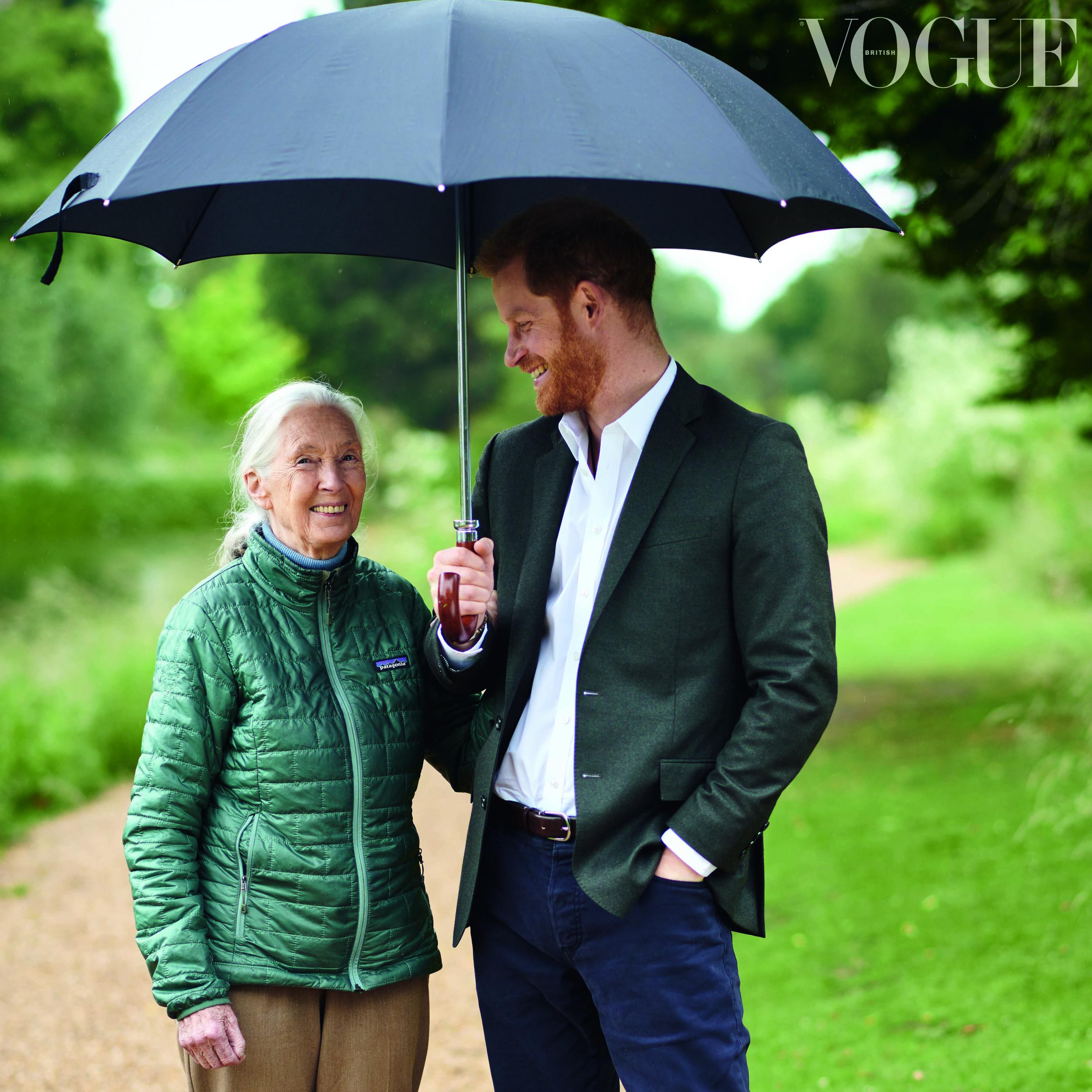 His Royal Highness, The Duke of Sussex interviews Dr Jane Goodall in the September Issue of British Vogue