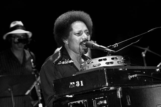  Art ‘Poppa Funk’ Neville performing with The Neville Brothers at The Savoy in New York City on 10 August 1981