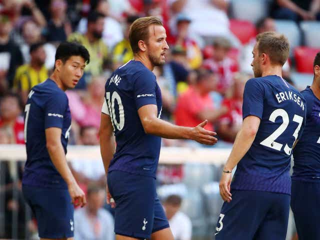 Tottenham's Harry Kane celebrates scoring