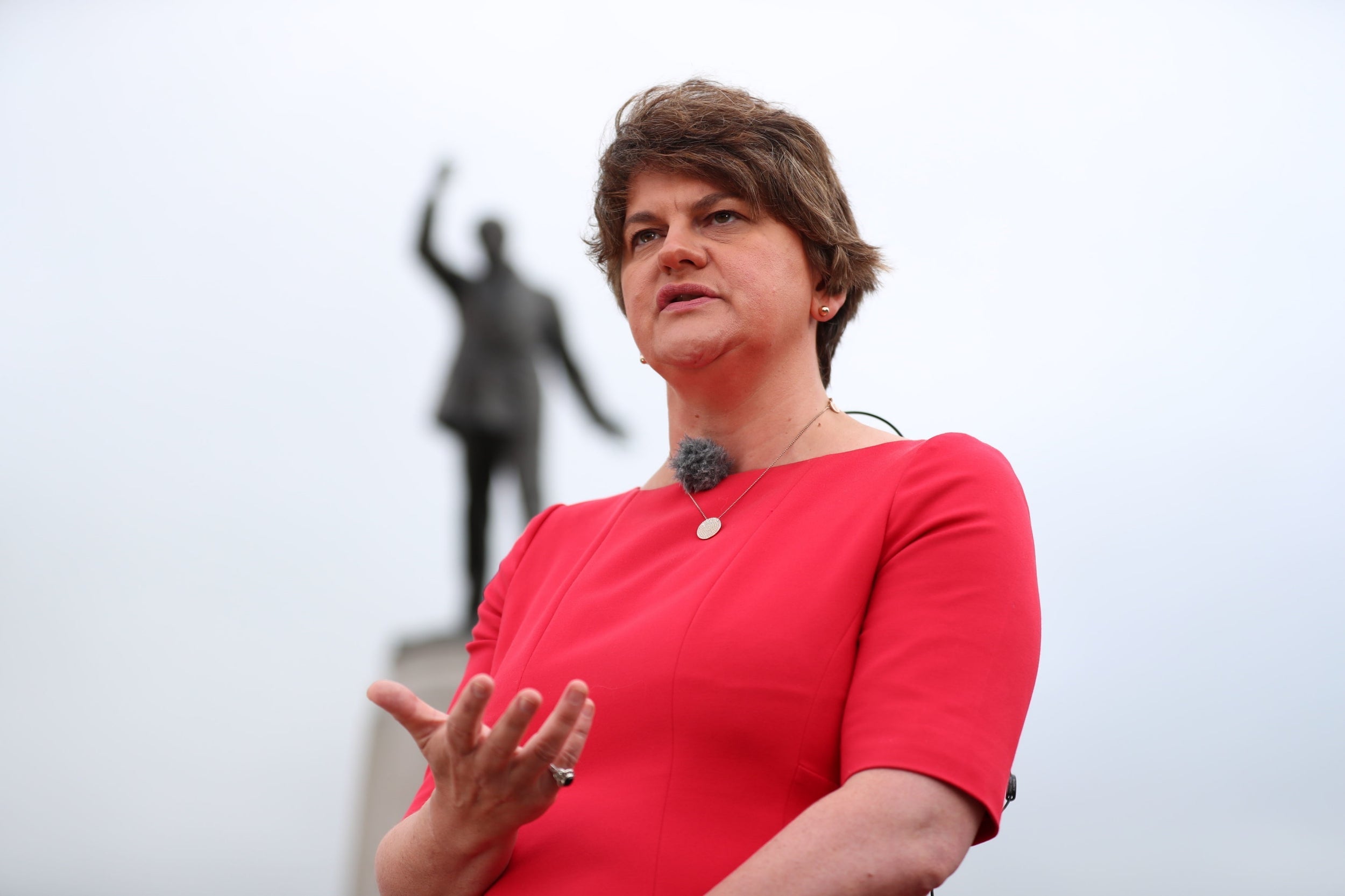 Arlene Foster, the DUP leader, dined with Mr Johnson ahead of the talks