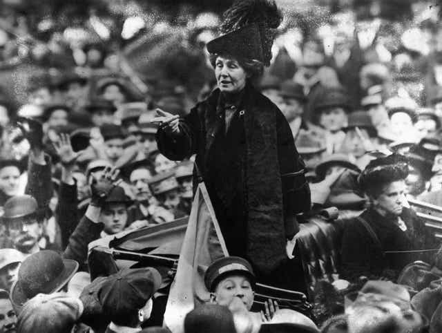Emmeline Pankhurst in New York: The British suffragette was known for her ultra-feminine look, which included extravagant feather hats