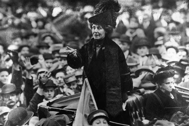 Emmeline Pankhurst in New York: The British suffragette was known for her ultra-feminine look, which included extravagant feather hats