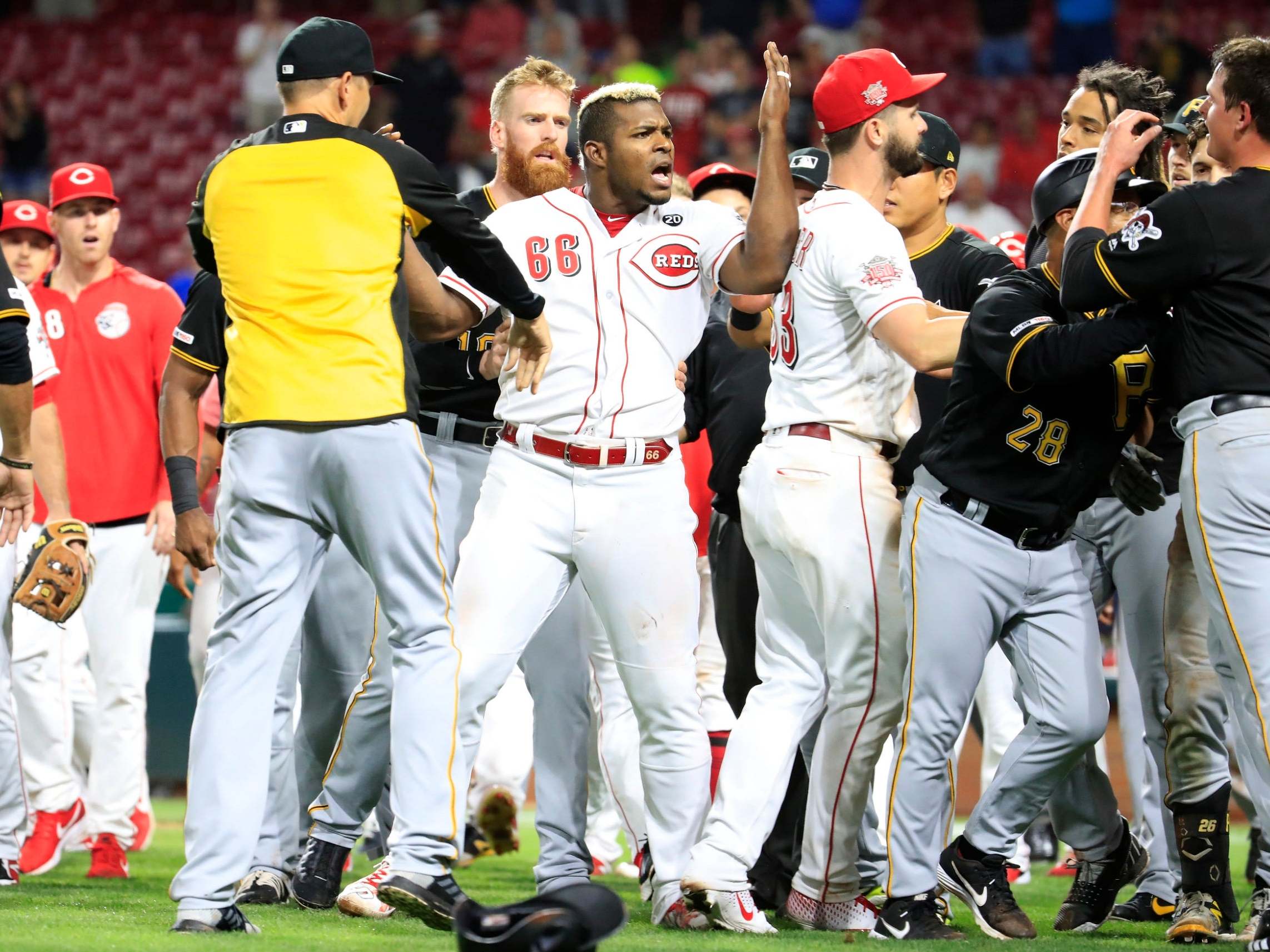 Yasiel Puig is ejected and traded in same inning as Reds and Pirates brawl, Cincinnati Reds
