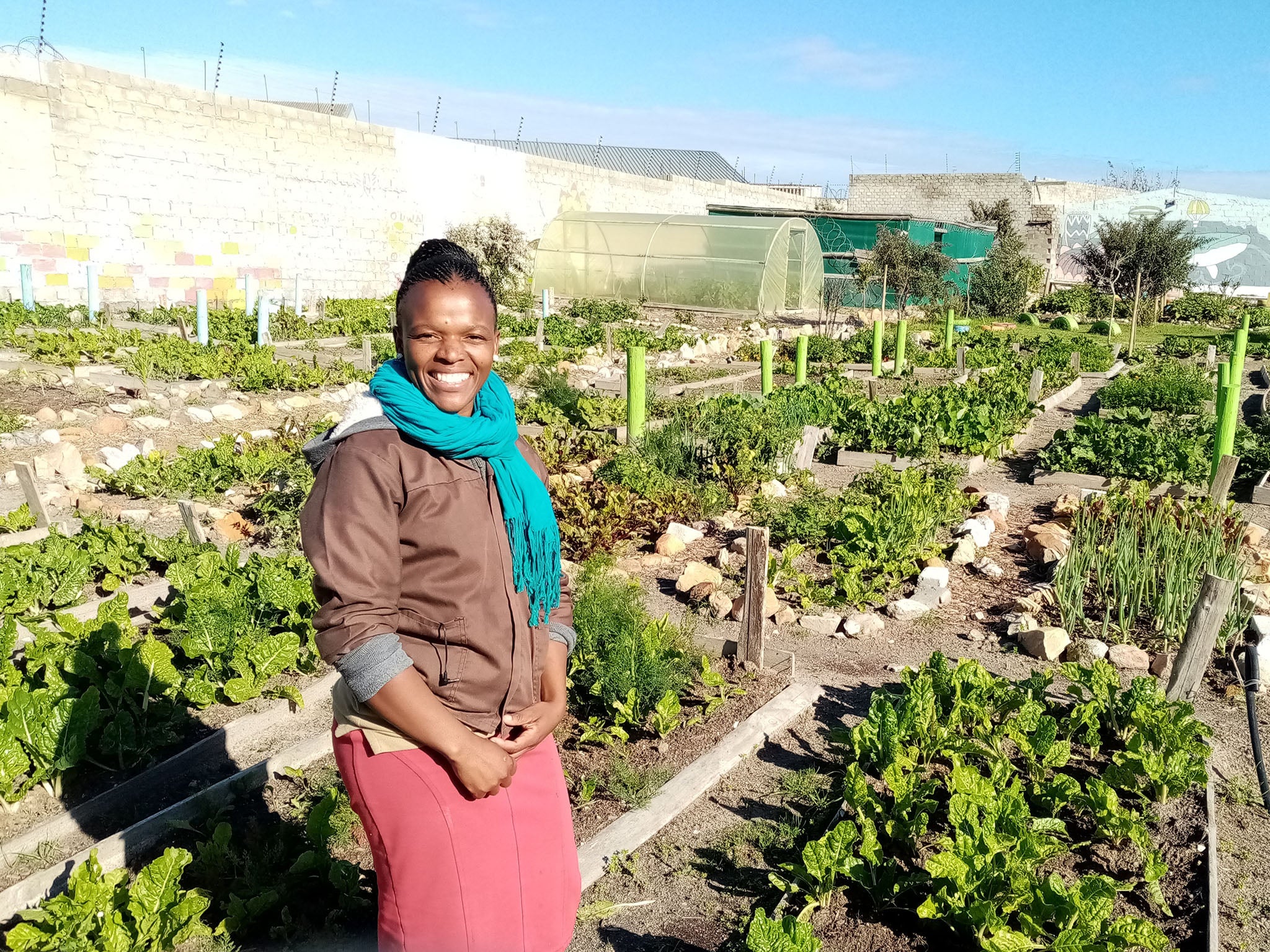 Zozo at the grow tunnels on Grootbos’s main farm