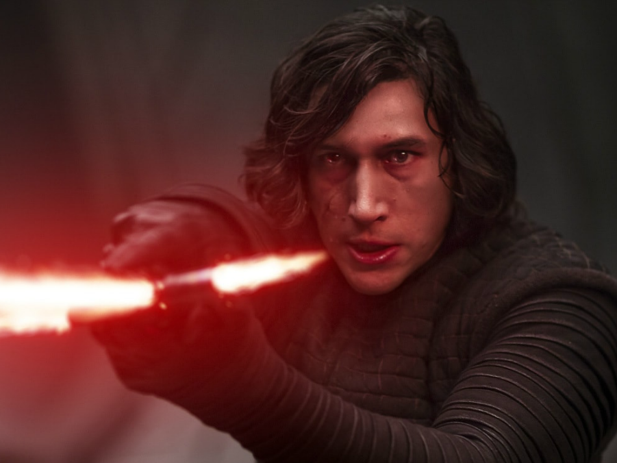 As Kylo Ren, the grandson of Darth Vader, in the new Star Wars film, ‘The Rise of the Skywalker’