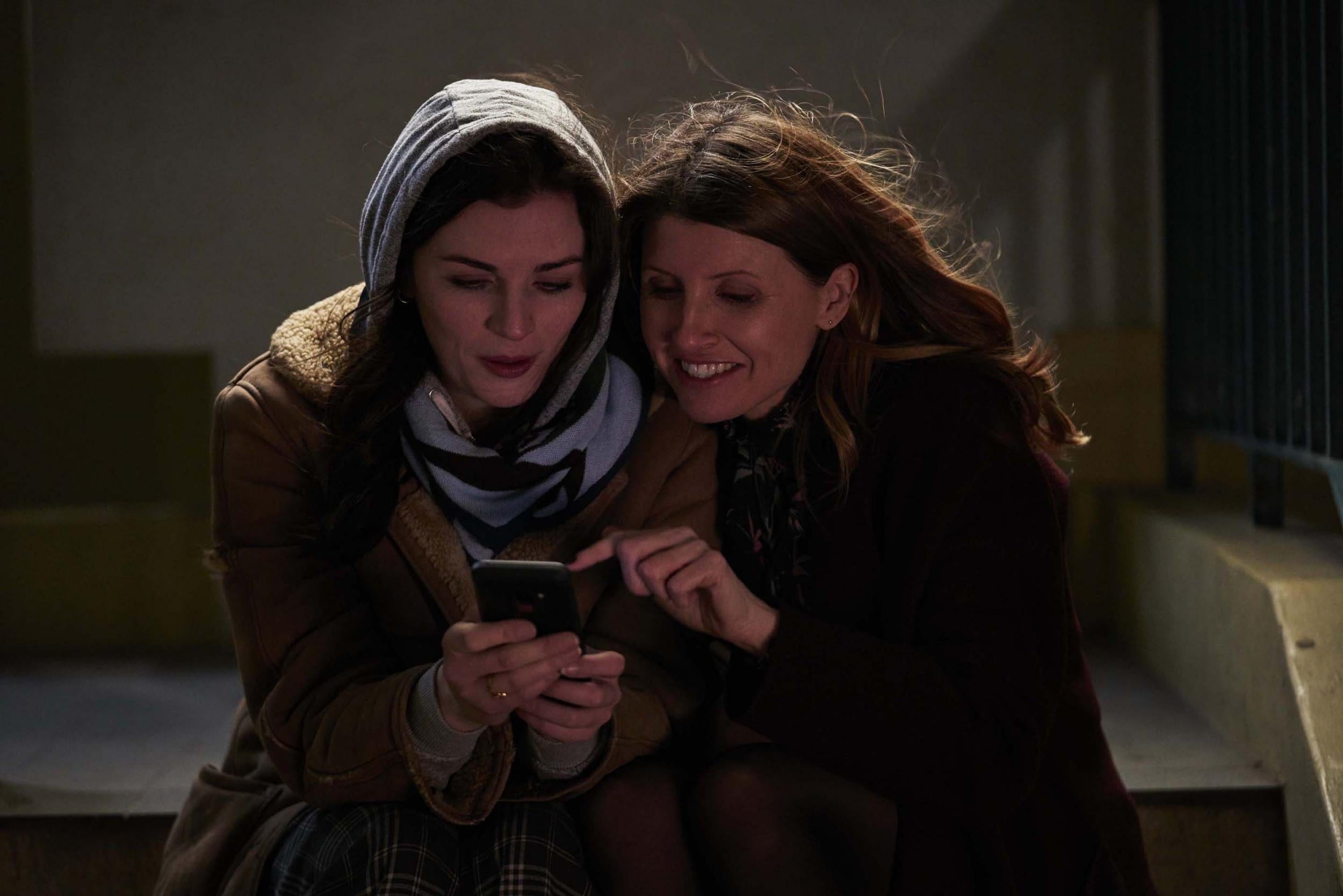 Sister act: Aine (Aisling Bea, left) and Shona (Sharon Horgan) trade wit and wordplay