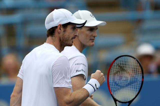 Andy Murray and brother Jamie defeated Nicolas Mahut and Edouard Roger-Vasselin