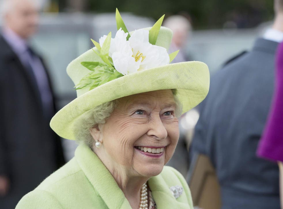 Queen Elizabeth II visiting Northern Ireland in 2016 to mark her 90th birthday
