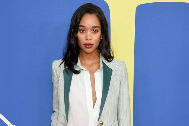 Laura Harrier attends the 25th Annual Screen Actors Guild Awards at The Shrine Auditorium on January 27, 2019 in Los Angeles, California.