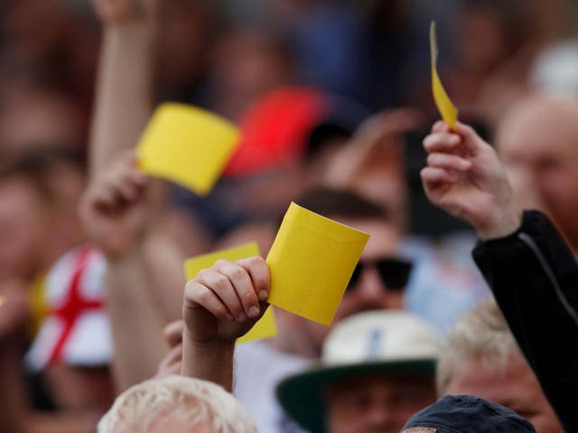 England fans waved sandpaper to celebrate David Warner and Cameron Bancroft's dismissals