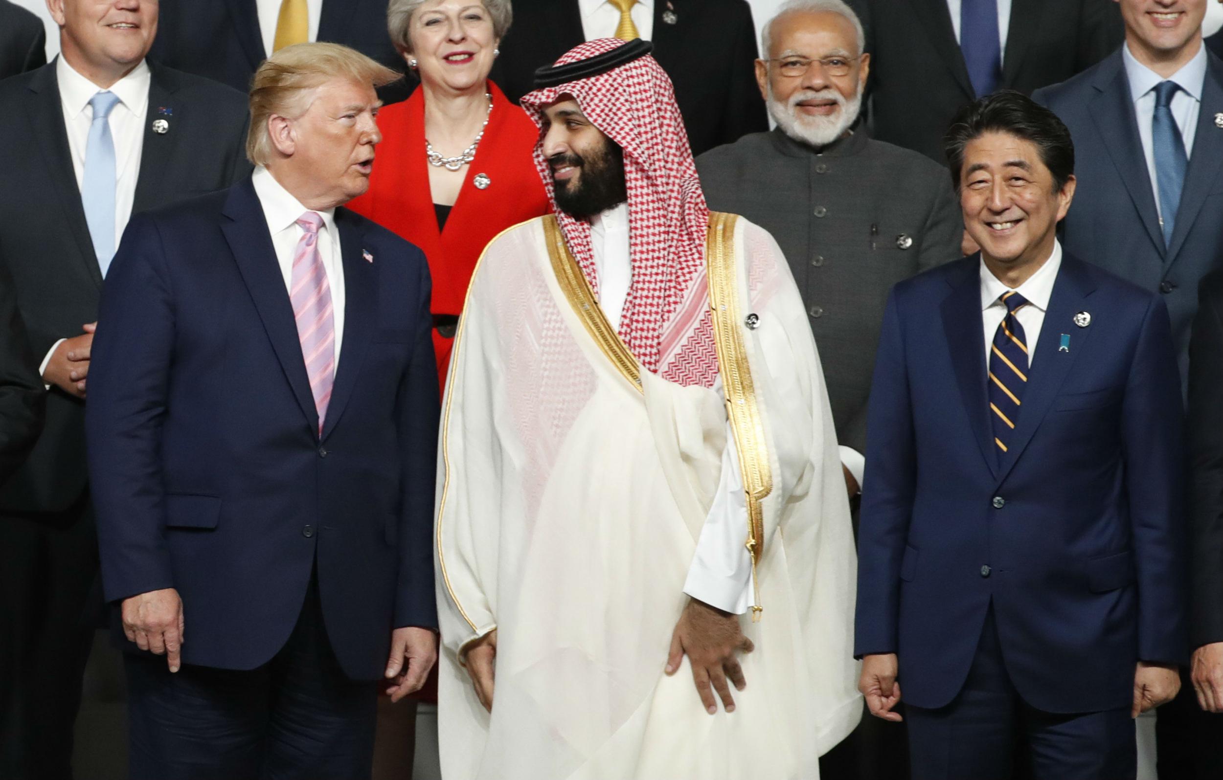 Trump speaks to the Saudi crown prince at this year’s G20 summit in Japan