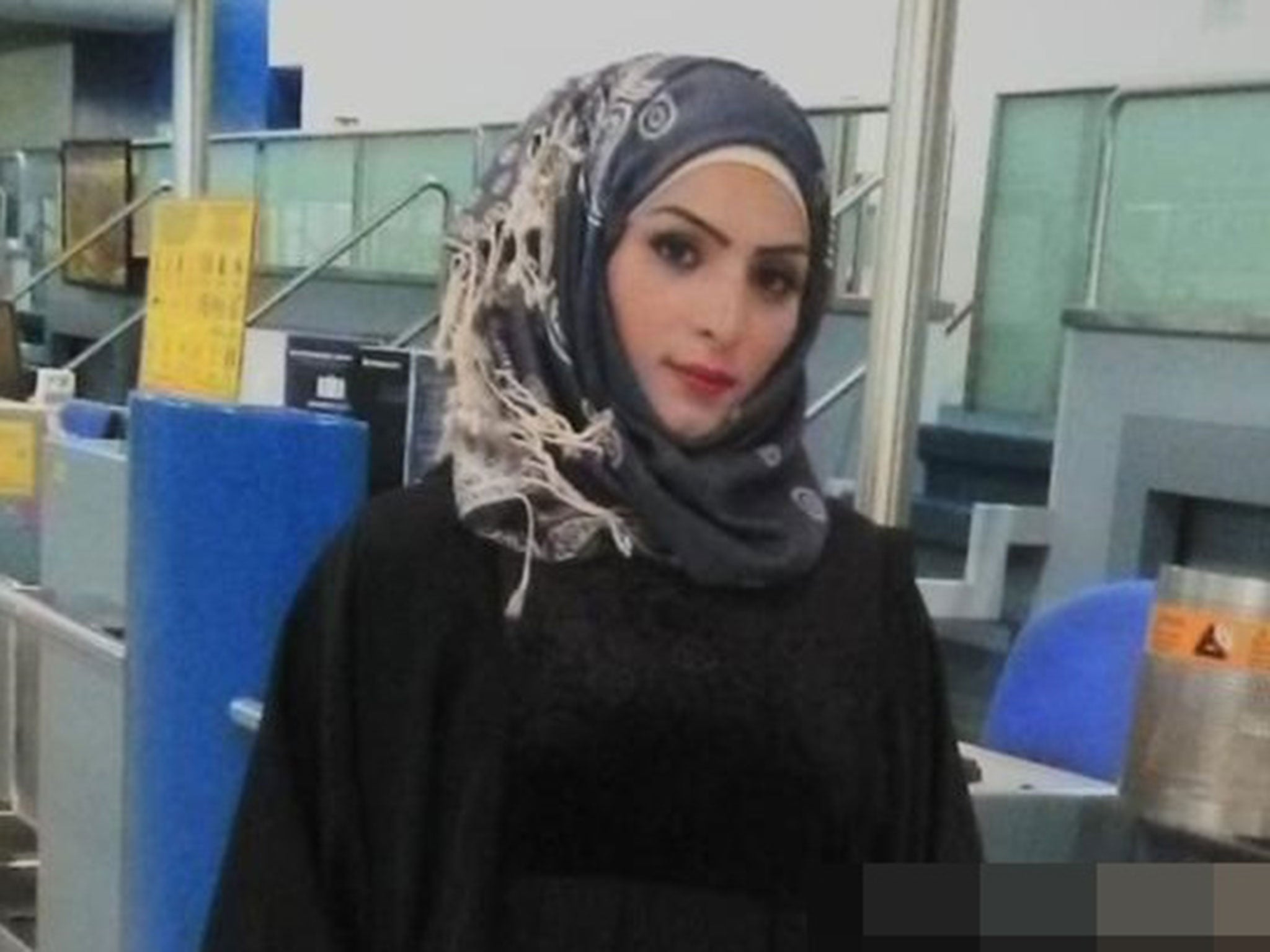 Hadeer Jamil Alonazi pictured after arriving in the UK in November 2018