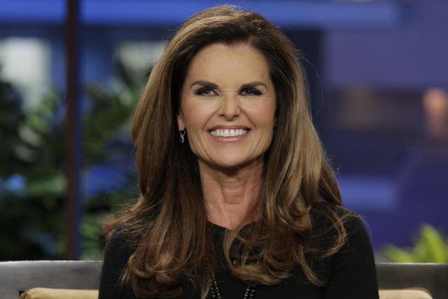 Journalist Maria Shriver during an interview on January 8, 2014