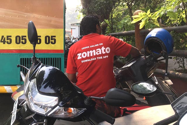 Food-ordering apps like Uber Eats, Swiggy and Zomato have surged in popularity in India