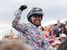 First UK jockey to wear hijab wins debut race