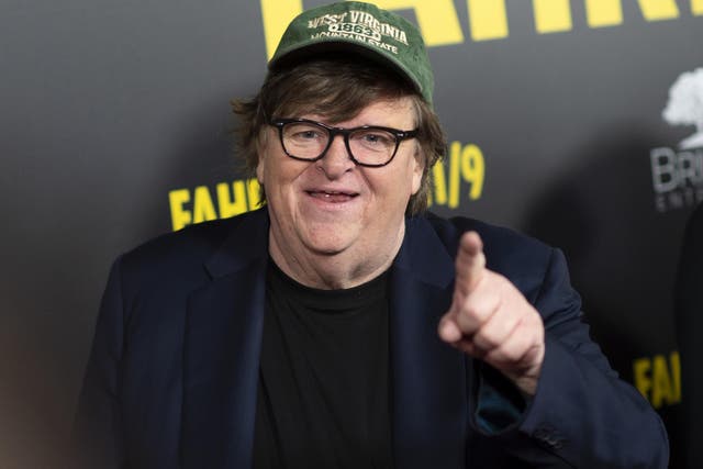 Michael Moore arrives for the premiere of 'Fahrenheit 11/9' in Beverly Hills, California on 19 September, 2018.