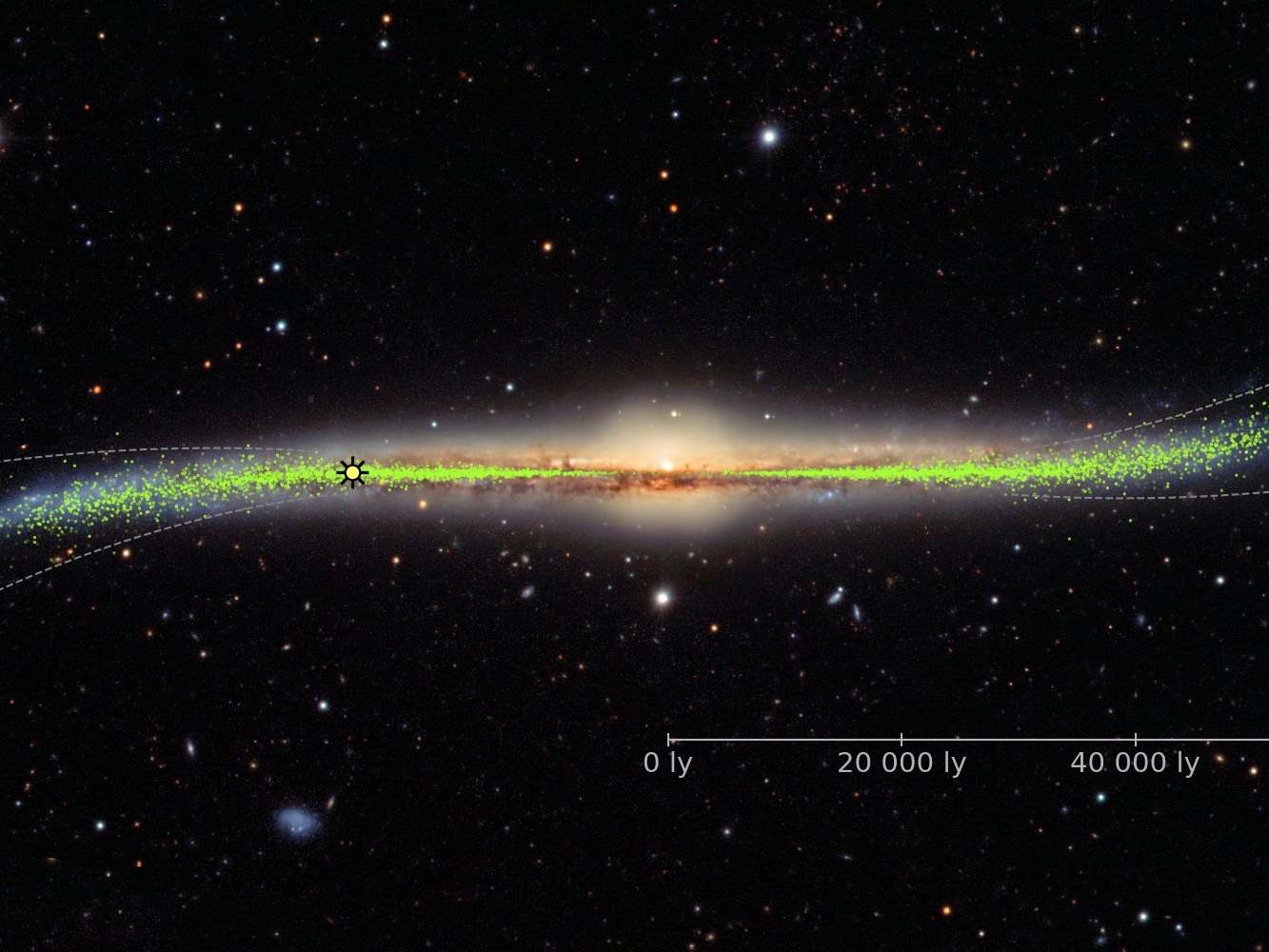 The Milky Way was previously thought to be a flat disc but fresh analysis reveals a different story