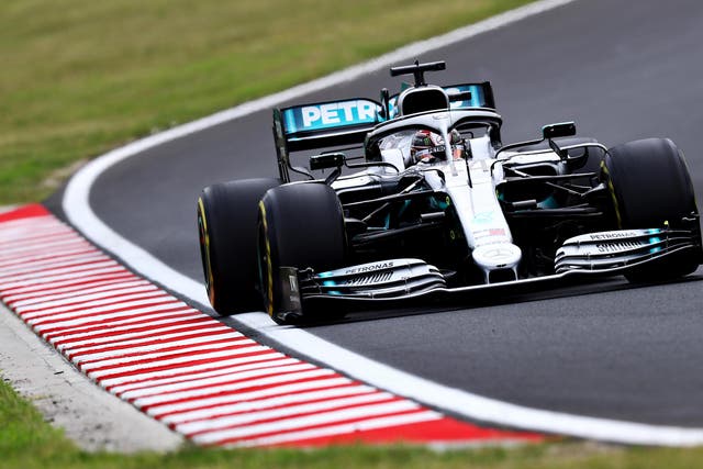 Lewis Hamilton edged out Red Bull's Max Verstappen