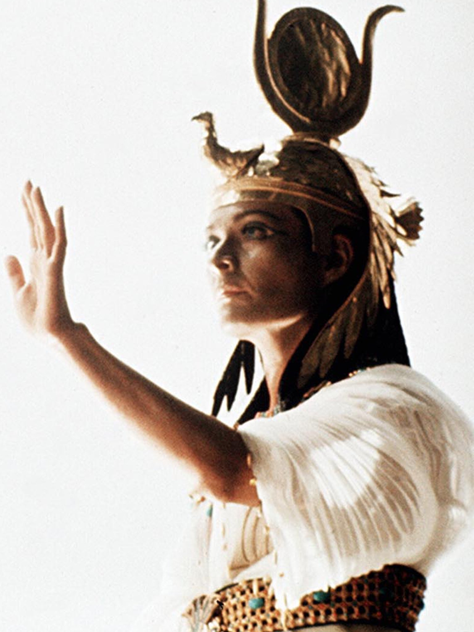 Suzman in regal headdress as Cleopatra back in 1974