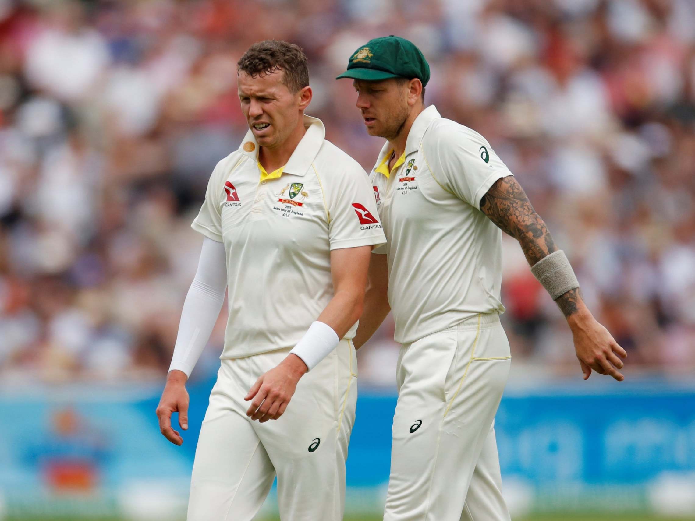 Australia's Peter Siddle and James Pattinson (Reuters)